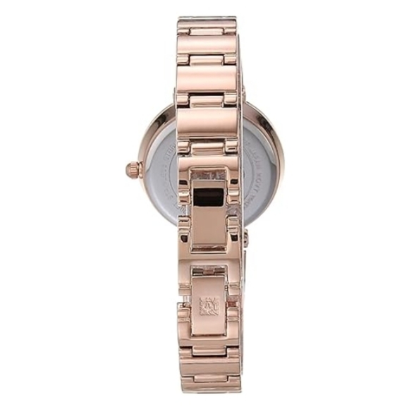 Women\'s Genuine Diamond Dial Bangle Watch Rose Rose Gold /Green